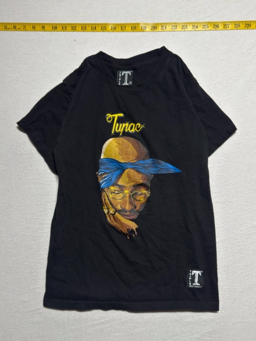 Vintage 1990s Triple T Tupac graphic tee Graphic Tee in Black size M